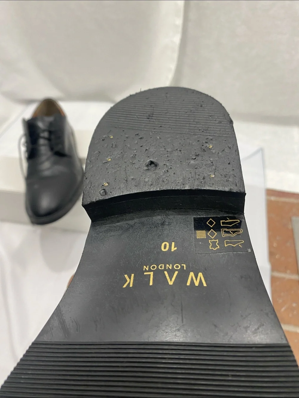 Men's Black Leather Derby Shoes - Classic Lace-Up